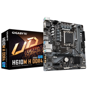 Socket: LGA1700, чипсет Intel H610, память DDR4 - слотов 2, форм-фактор mATX, упаковка RTL