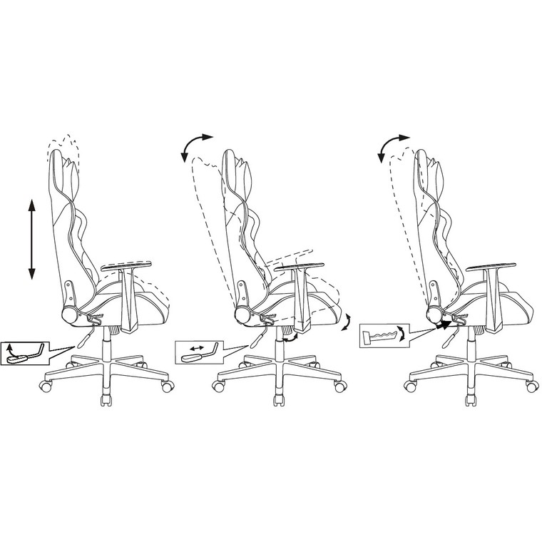 Механизм наклона спинки игрового кресла