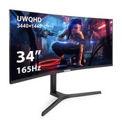 матрица: VA, 3440x1440, разъёмы: DisplayPort, HDMI, Kensington lock, мини-Джек 3.5