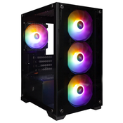 форм-фактор: mATX, материал корпуса: сталь, стекло, USB 2.0, USB 3.2, мини-Джек 3.5